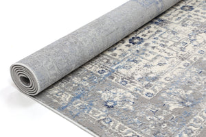 Expressions Navy Blue Oriental Rug - Floorsome - Modern Rugs