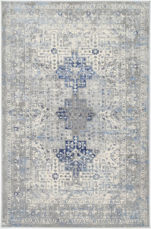 Expressions Navy Blue Oriental Rug - Floorsome - Modern Rugs