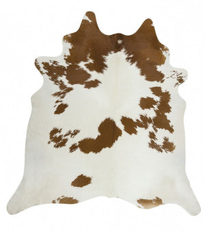 Exquisite Natural Cowhide Brown White - Floorsome - Cowhide