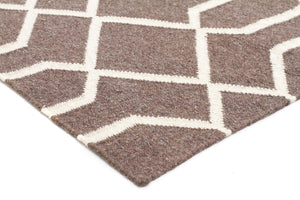 Fantasy Ripple Linen Handmade Wool Rug - Floorsome - Modern