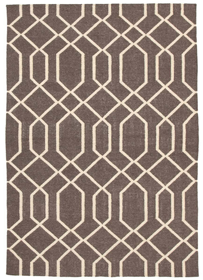 Fantasy Ripple Linen Handmade Wool Rug