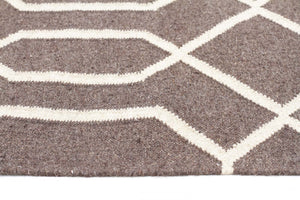 Fantasy Ripple Linen Handmade Wool Rug - Floorsome - Modern