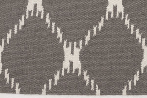 Flat Weave Stitch Design Rug Grey - Floorsome - Modern