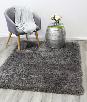 Flokati Shag Rug Charcoal - Floorsome - Shaggy