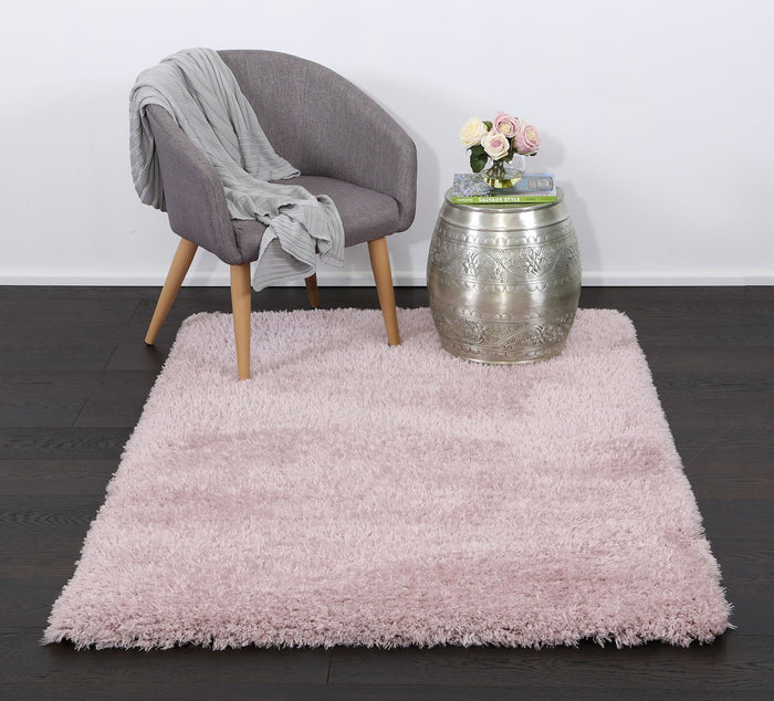 Flokati Shag Rug Light Pink