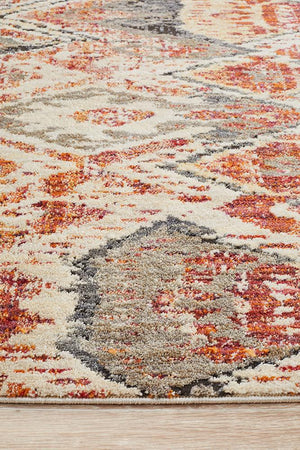 Fluid Sunset Modern Rust Rug - Floorsome - Modern