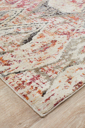 Fluid Sunset Modern Rust Rug - Floorsome - Modern