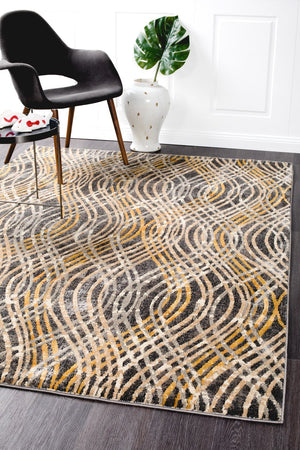 Flurry Modern Charcoal Rug - Floorsome - Modern