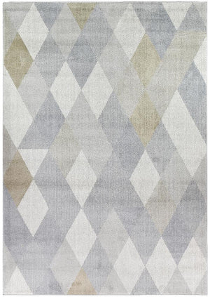 Focus Beige Diamond Rug - Floorsome - Modern Rugs