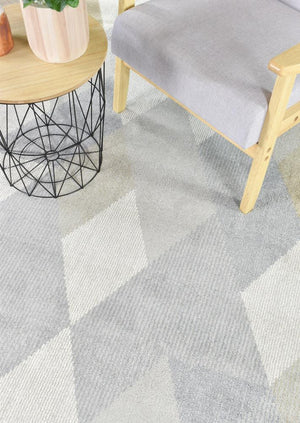 Focus Beige Diamond Rug - Floorsome - Modern Rugs