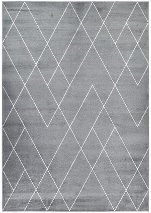 Focus Grey Diamond Rug - Floorsome - Modern Rugs