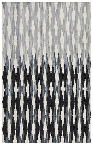 Frida Uber Gradient Rug Black Grey White - Floorsome - Modern