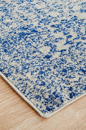 Frost Blue Transitional Runner Rug - Floorsome - Modern