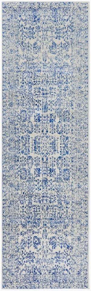 Frost Blue Transitional Runner Rug - Floorsome - Modern