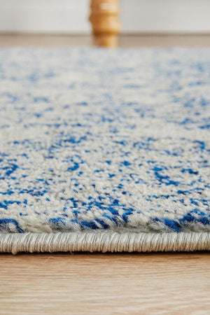 Frost Blue Transitional Runner Rug - Floorsome - Modern