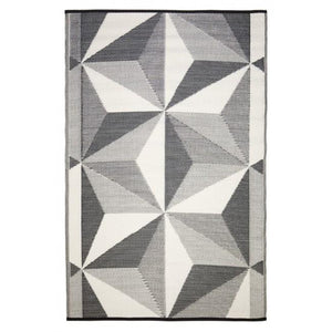 Geo Star Glacier Grey - Floorsome - Outdoor Rugs