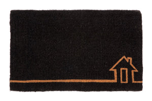 Ghar Black Coir Door Mat 45X75cm - Floorsome - Door Mat