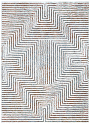 Grace Geometric Polyester Rug - Floorsome - Rug