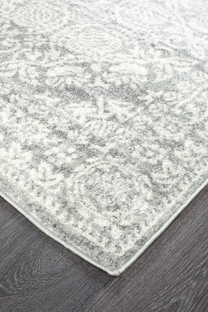 Gwyneth Stunning Transitional Silver Rug - Floorsome - Modern