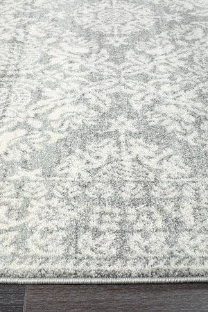 Gwyneth Stunning Transitional Silver Rug - Floorsome - Modern