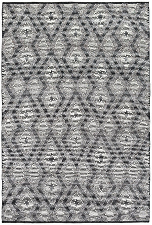 Halima Mushroom Viscose & Wool Rug - Floorsome - FLATWEAVE