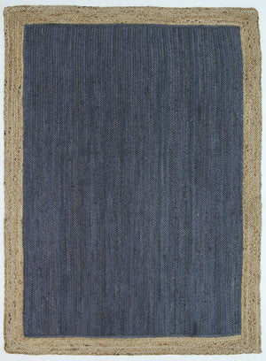 Hampton Grey Centre Jute Rug - Floorsome - Flatweave