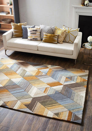 Harlequin Arccos Ochre 040206 Designer Rug - Floorsome - Designer 2020