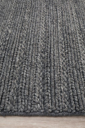 Harvest Charcoal Rug - Floorsome - MODERN