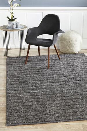 Harvest Charcoal Rug - Floorsome - MODERN