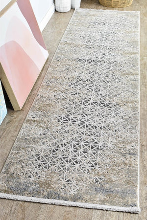 Havana 227A Beige Trellis Runner - Floorsome - TRADITIONAL