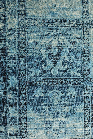 Heritage Paradise Rug Navy - Floorsome - Modern