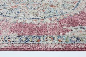 Hollow Medalion Transitional Blush Rug - Floorsome - Rug