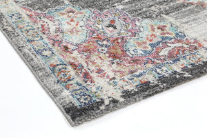 Hollow Medalion Transitional Grey Rug - Floorsome - Rug