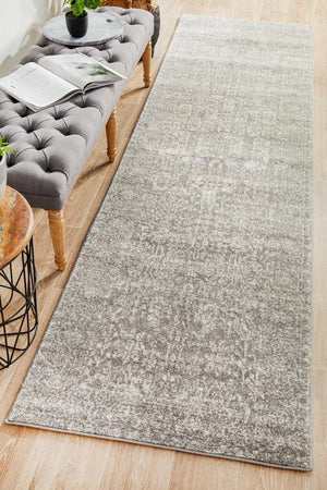 Homage Grey Transitional Runner Rug - Floorsome - Modern