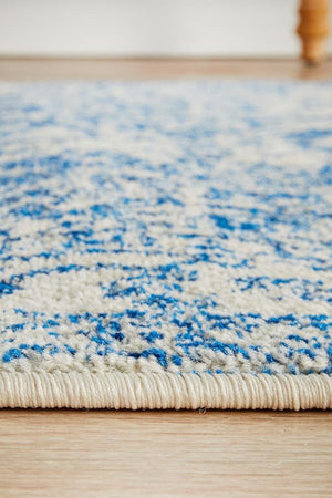 Horizon White Navy Transitional Runner Rug - Floorsome - Modern