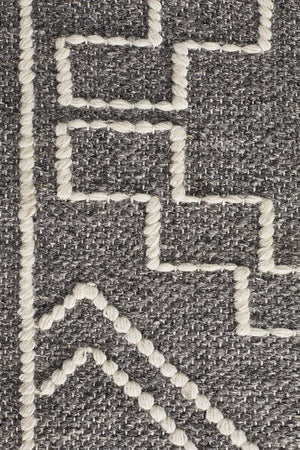 Hudson 802 Grey Wool Rug - Floorsome - Modern
