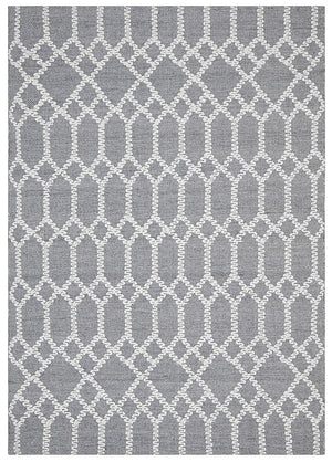 Hudson 805 Blue Recycled Rug - Floorsome - Modern