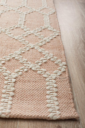 Hudson 805 Nude Recycled Rug - Floorsome - Modern