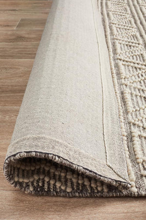 Hudson 806 Natural Wool Rug - Floorsome - Modern