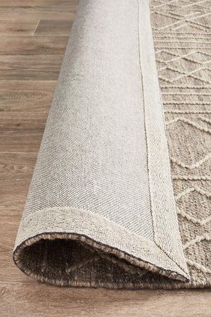 Hudson 807 Natural Wool Rug - Floorsome - Modern