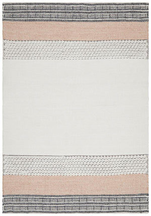 Hudson 809 Peach Wool Rug - Floorsome - Modern