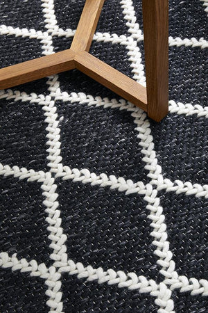 Huxley Black Rug - Floorsome - HUXLEY COLLECTION