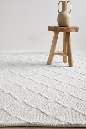 Huxley White Rug - Floorsome - HUXLEY COLLECTION