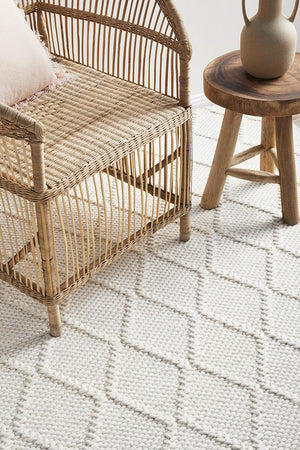 Huxley White Rug - Floorsome - HUXLEY COLLECTION