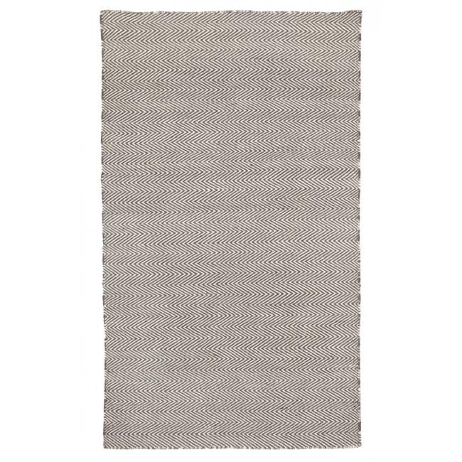 Indoor Outdoor Recycled Plastic PET Polypropylene Rug Herringbone Ash Grey