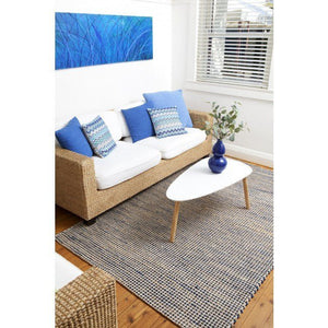 Jute Rug - Iris Indigo Blue - Floorsome - Jute Rugs