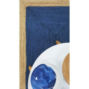 Jute Rug - Phoenix Indigo Blue - Floorsome - Jute Rugs