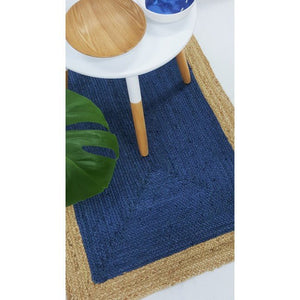 Jute Rug - Phoenix Indigo Blue - Floorsome - Jute Rugs