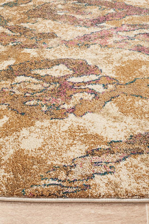 Kaitlin Soft Pink and Beige Rug - Floorsome - Modern