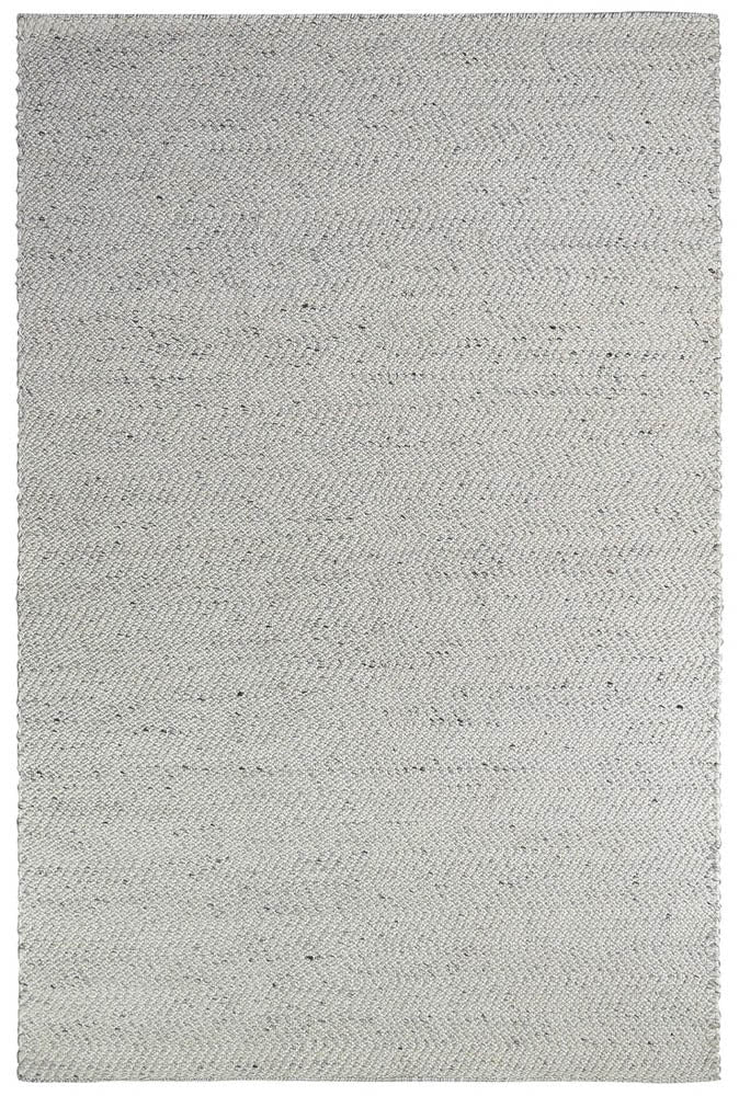 Kalvin Wool Silver Ivory Rug